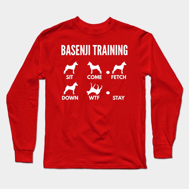 Basenji Training Basenji Dog Tricks Long Sleeve T-Shirt by DoggyStyles